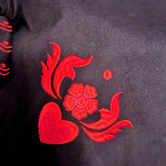 Anthropologie Child Of The Universe Madalyn Embroidered Floral / Hearts Blazer - Picture 6 of 15